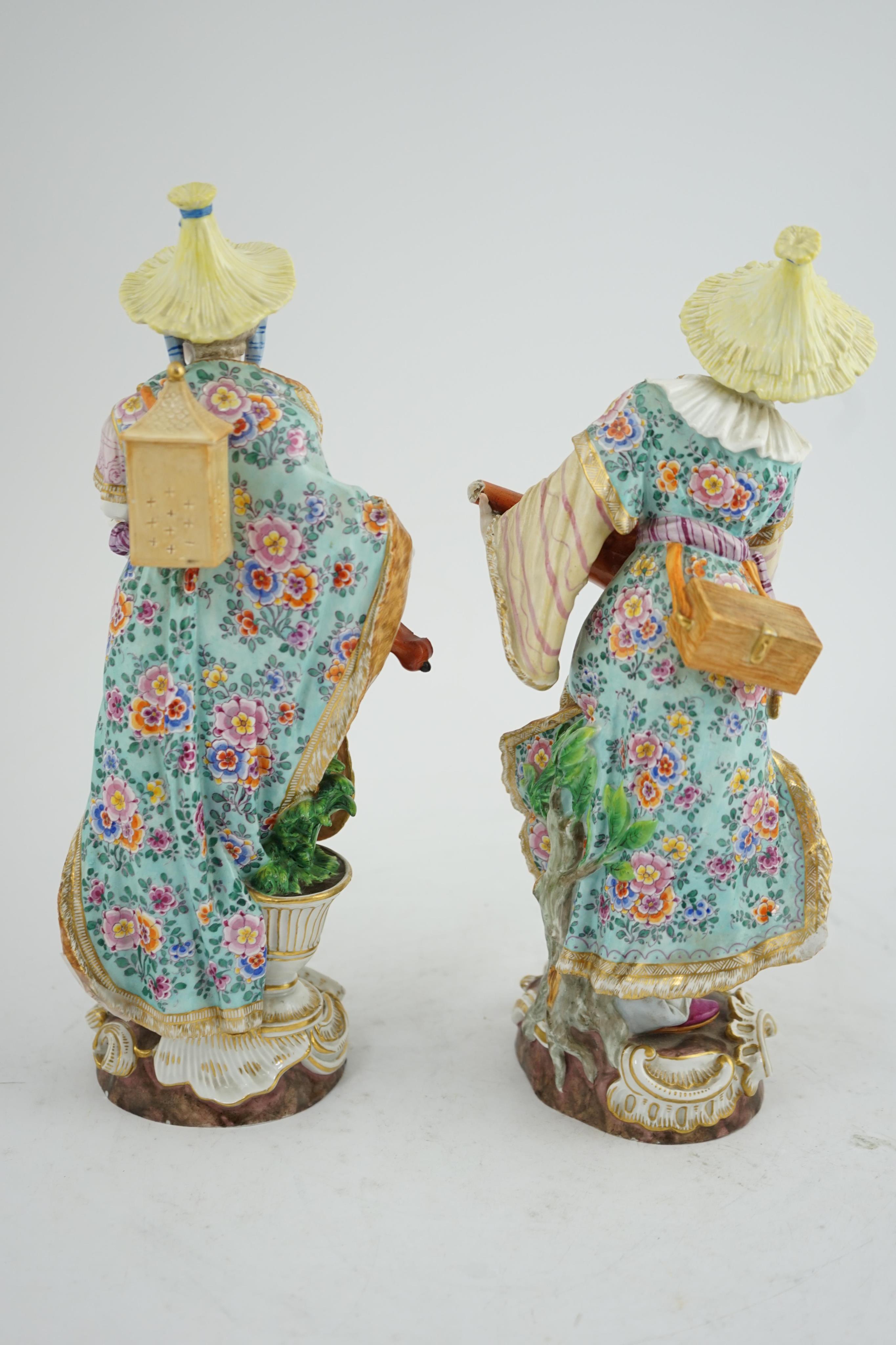 A pair of Meissen Malabar Musicians, 19th century